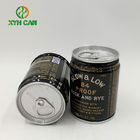 Alcohol Tin Cans 0.21mm Thickness CMYK 4C Tin Boxes for 240ML Whiskey Wine