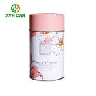 Tea Tin Can Recyclable Empty Round Glossy Matte Printing Tin Box Packing for Tea