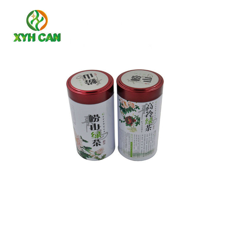 Tea Tin Can Food Grade Pretty Recycled Materials D83.3×H150 mm